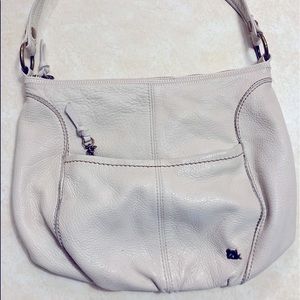 Off white leather purse